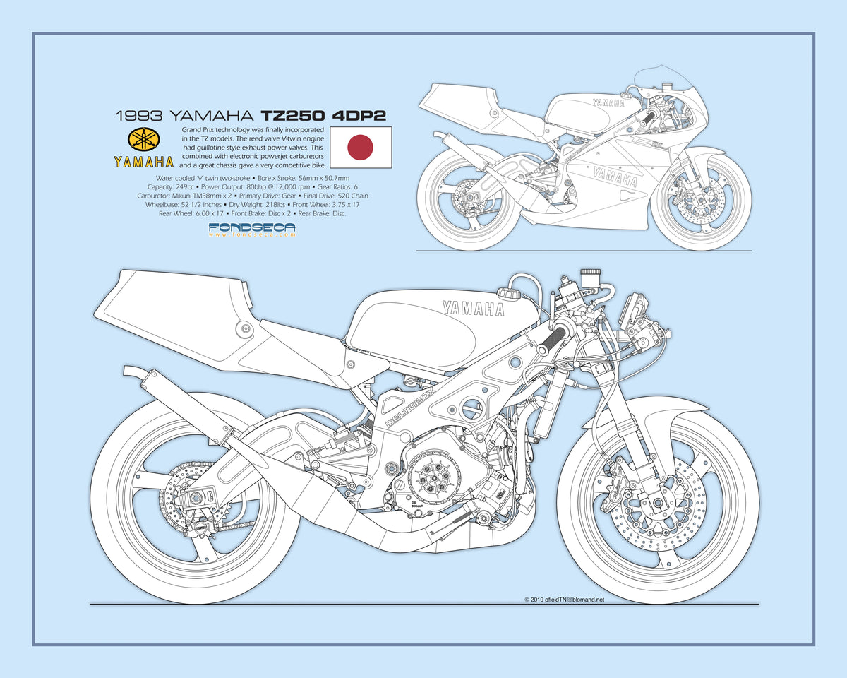Yamaha TZ250 4DP Limited Edition Mick Ofield 10