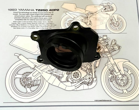 Yamaha TZ250 1991-1999 Intake Rubber 3YL-13565-00/01
