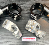 Yamaha TZ250 52mm Harris Clip-on handlebar clamps. 1991-2010