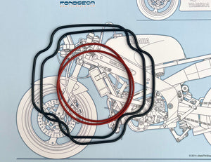 Yamaha TZ250 1986-‘89 Cylinder o-ring Set of 4 1RK-11355-00 93210-63442