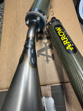 Yamaha TZ250 5KE ARROW EXHAUSTS with Carbon Silencers. New.