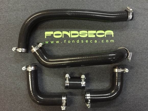 Yamaha TZ250 Hose set 1988-1989. 5 piece silicone 3AK-12483-00