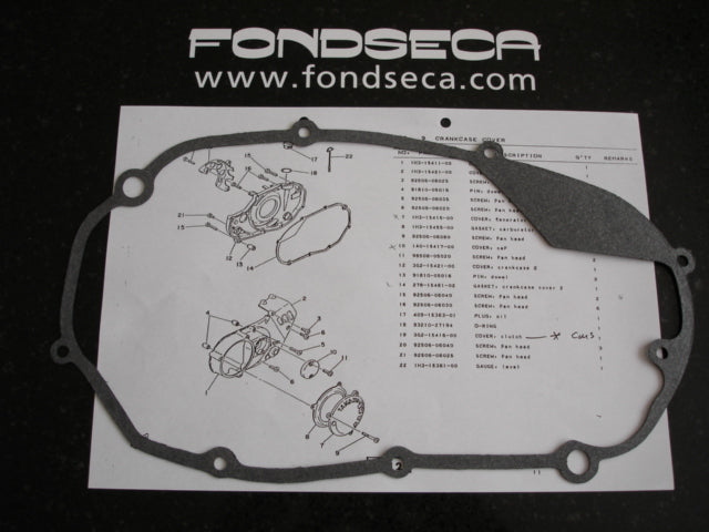 Yamaha YFM350X Warrior Clutch Cover Gasket 1987–2004 – Replaces OEM 3GD-15461-00