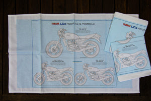 Yamaha RD250 / 350 LC Printed Cotton Tea Towel Mick Ofield Design. SAVE 25%