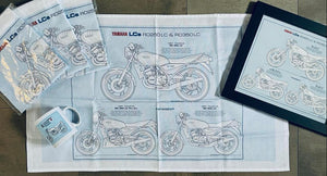 Yamaha RD250LC RD350LC & Pro Am Cotton Tea Towel