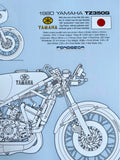 Yamaha TZ350 G Limited Edition Mick Ofield 10" x 12" Print