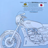Yamaha RD350LC Pro Am Limited Edition Mick Ofield 10" x 12" Print.