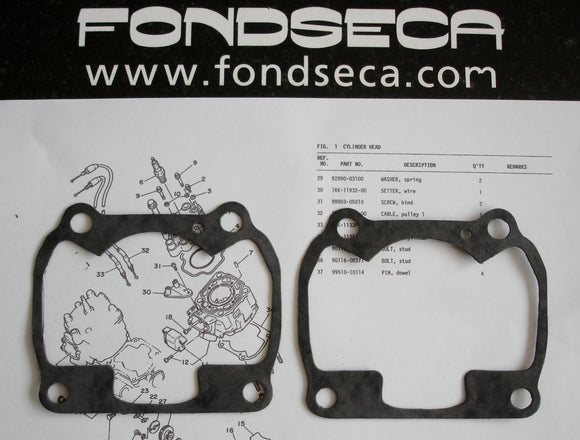 Yamaha TZ250 Base gasket 1986/'87 1RK-11351-00. Pair.